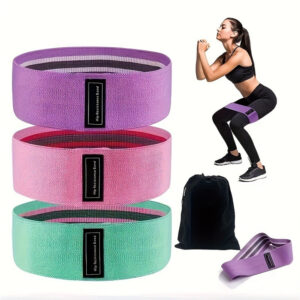 Set 3 Bandas Elásticas de Resistencia para Fitness y Glúteos